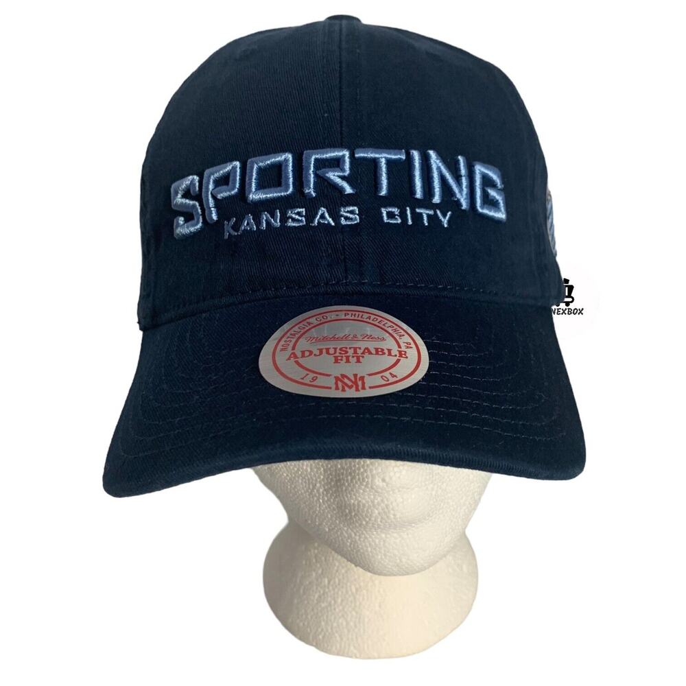 Mitchell & Ness Sporting Kansas City MLS Soccer Strapback Adjustable Cap Hat New